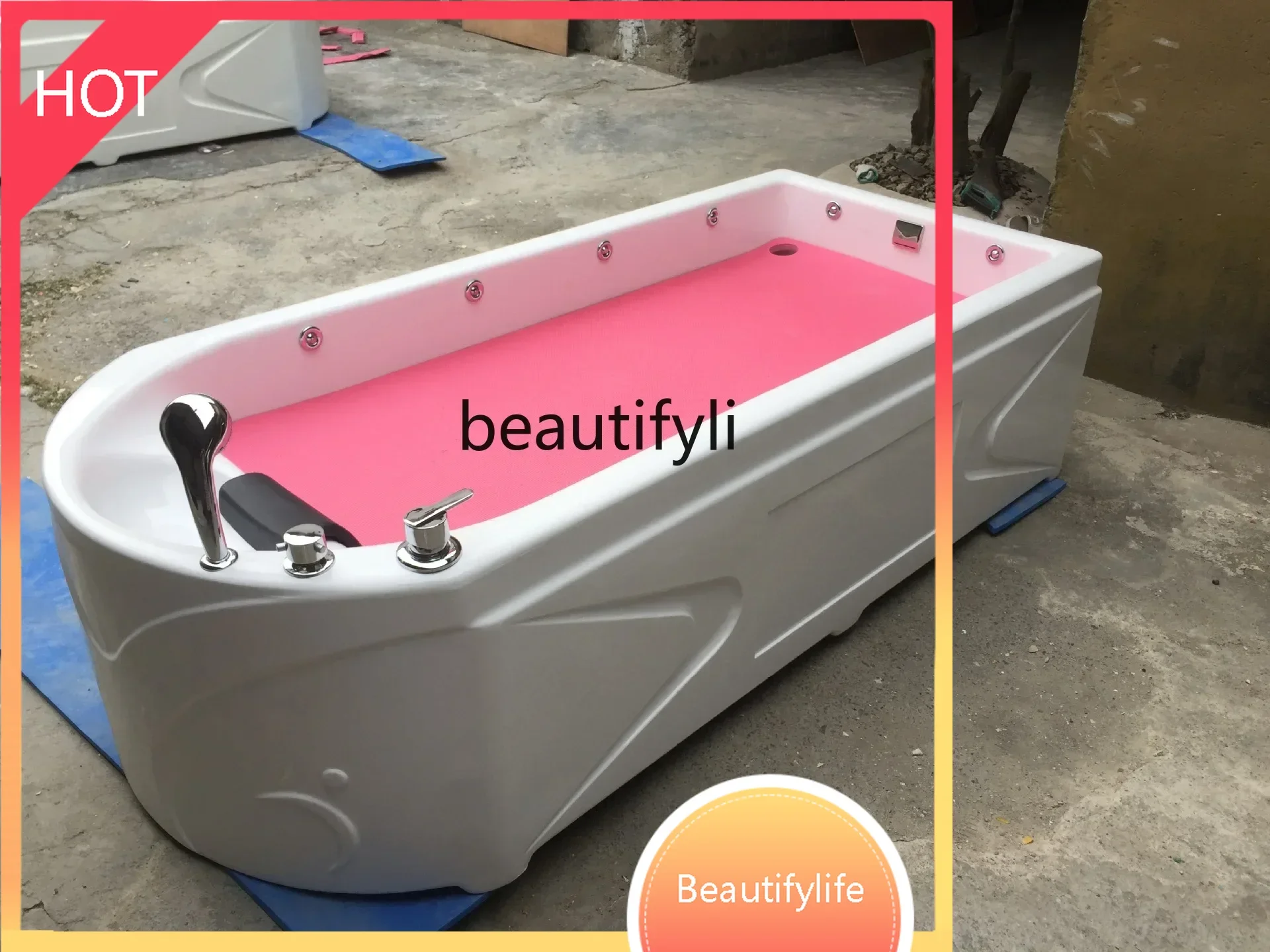 جديد مستدير الرأس شامبو سبا تدليك طبي حمام ملح حمام سرير درجة حرارة ثابتة سرير مائي ss 8617