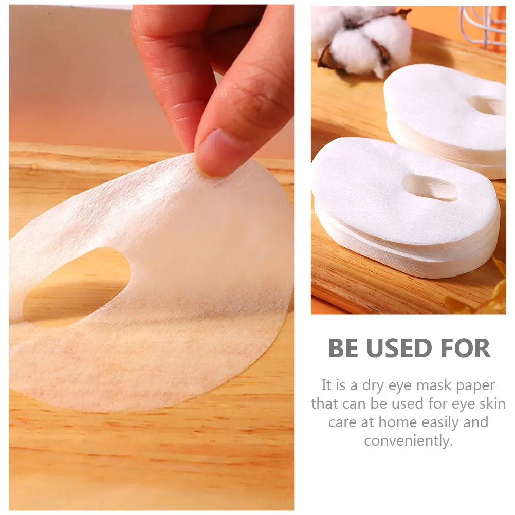 1000 قطعة من أقنعة العين الجافة الورقية المحمولة للعناية بالعين، أوراق عناية بالبشرة تدوم طويلاً للاستخدام مرة واحدة، هدية مثالية للسفر
