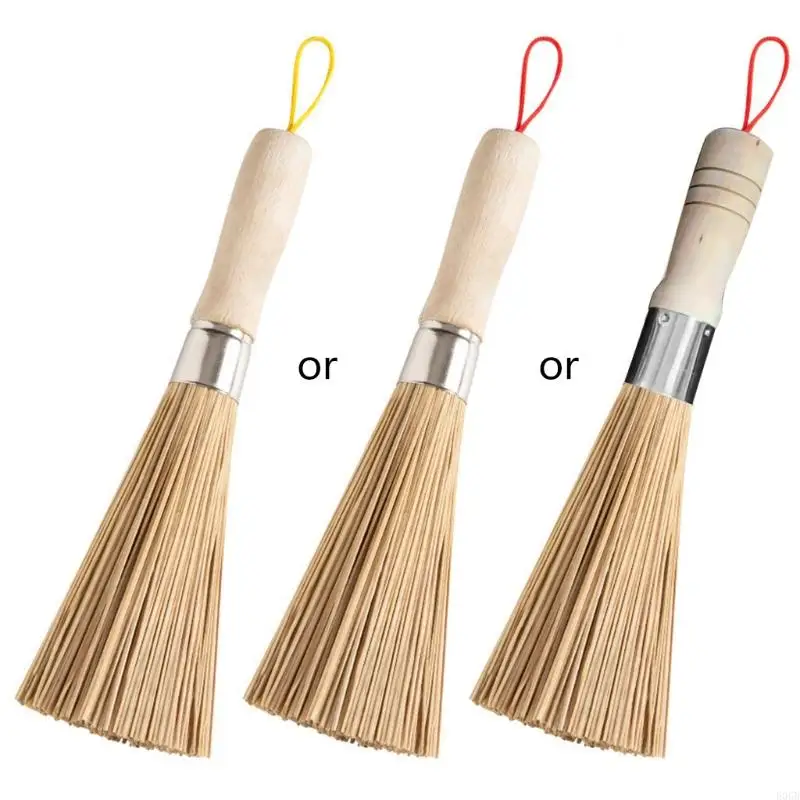 E06B แปรงทำความสะอาดห้องครัว Kitchen Pan Brush แปรงไม้ไผ่ Pan แปรงหม้อแปรงทำความสะอาด