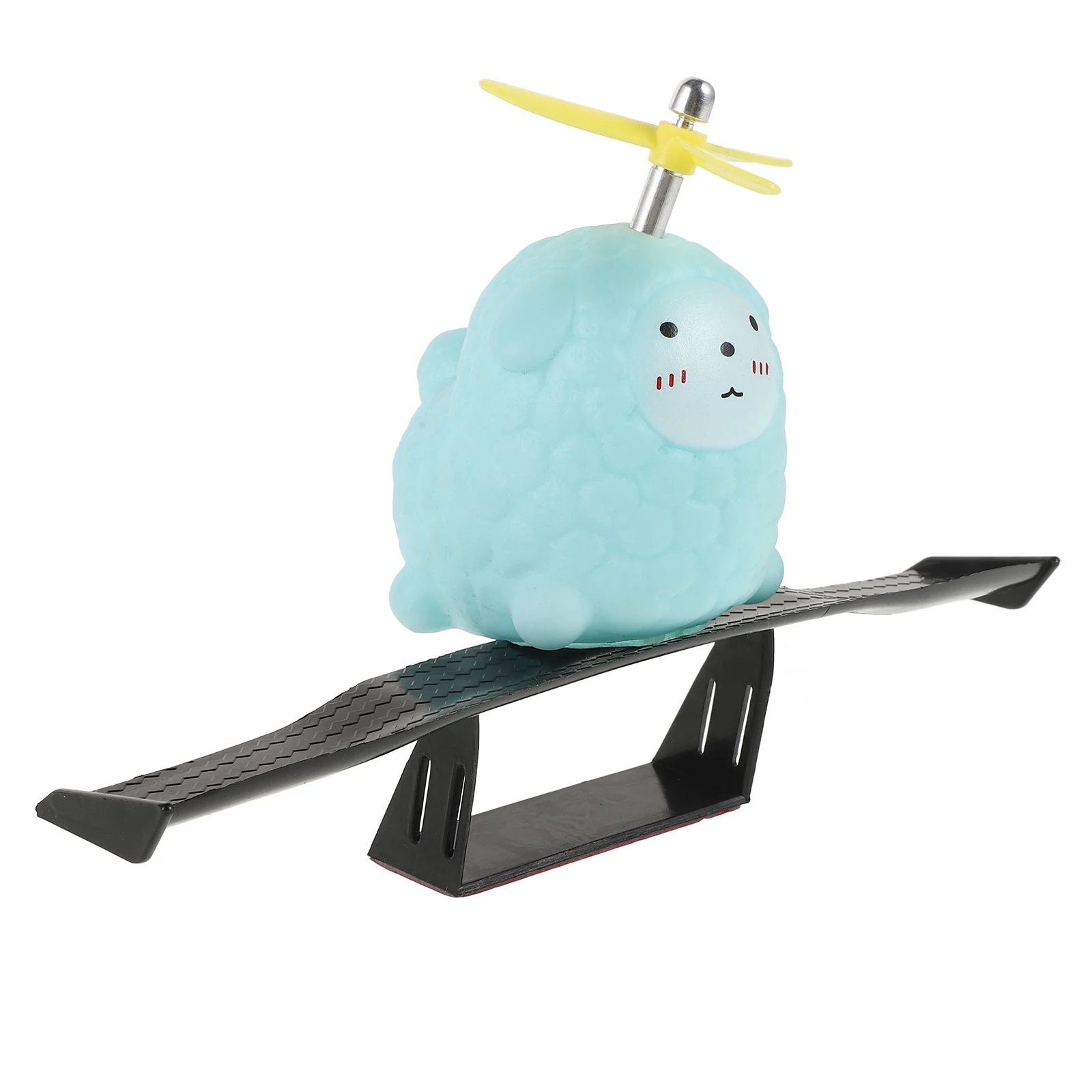 

Cartoon Figure Car Spoiler Wing Mini Standing Rear Trunk Spoilers Universal No Drill Creative Small Spoiler Automotive