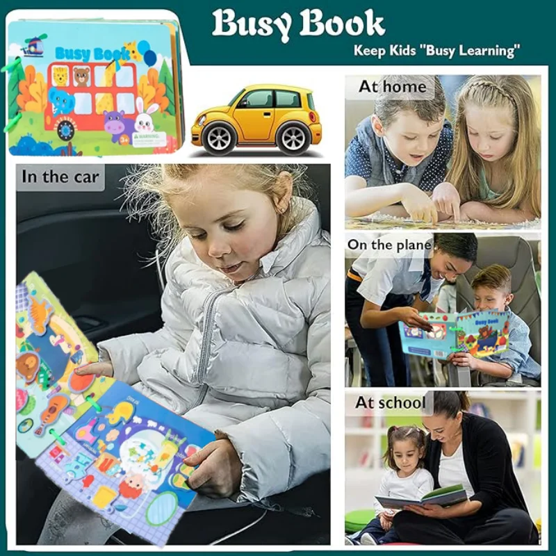 My Preschool Busy Activity Book 3 Years Old Montessori Board Quite Sticker Books Logic Life Skill Learning Matching Game