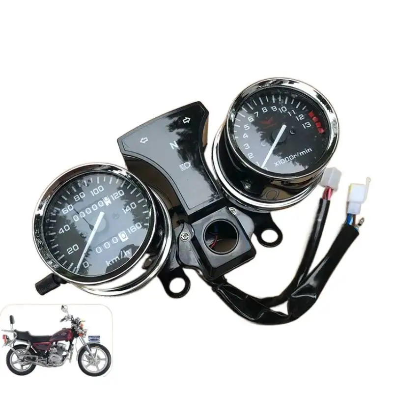 

Мотоциклетный мгновенный тахометр, спидометр для Jialing CM125 SDH125 125cc 1/2 кабеля, тахометр, измеритель скорости, часы в сборе