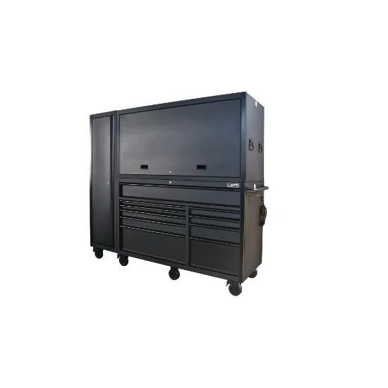 

Wholesale Heavy-Duty LED Light Workbench Garage Cabinet OEM Supported Tool Storage For Mechanic Industry Factory Price