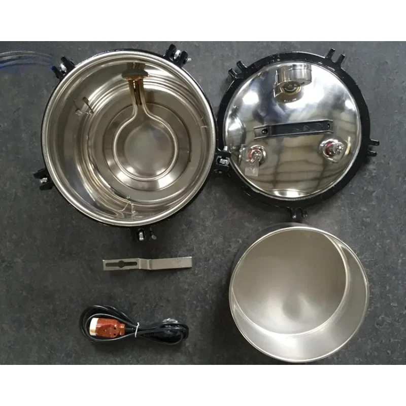 8L Stainless Steel Sterilization Autoclave Pot Portable Pressure Steam Sterilizer Pot Heating Autoclave High Pressure Sterilizer