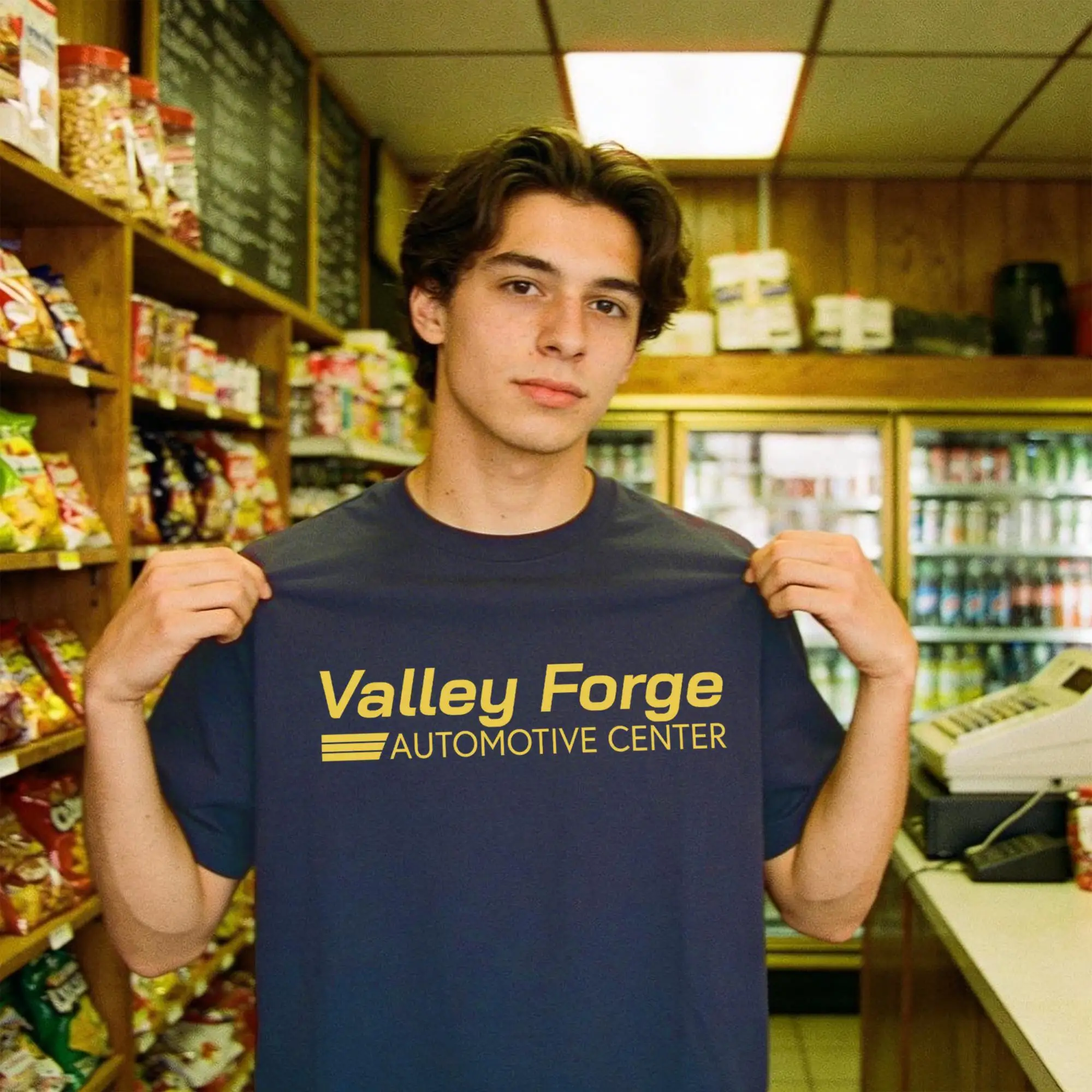 Valley Forge Automotive Center T-Shirt: Funny TV Series Graphic Printed Cotton Men's Clothing Women's Short-Sleeved T-Shirt