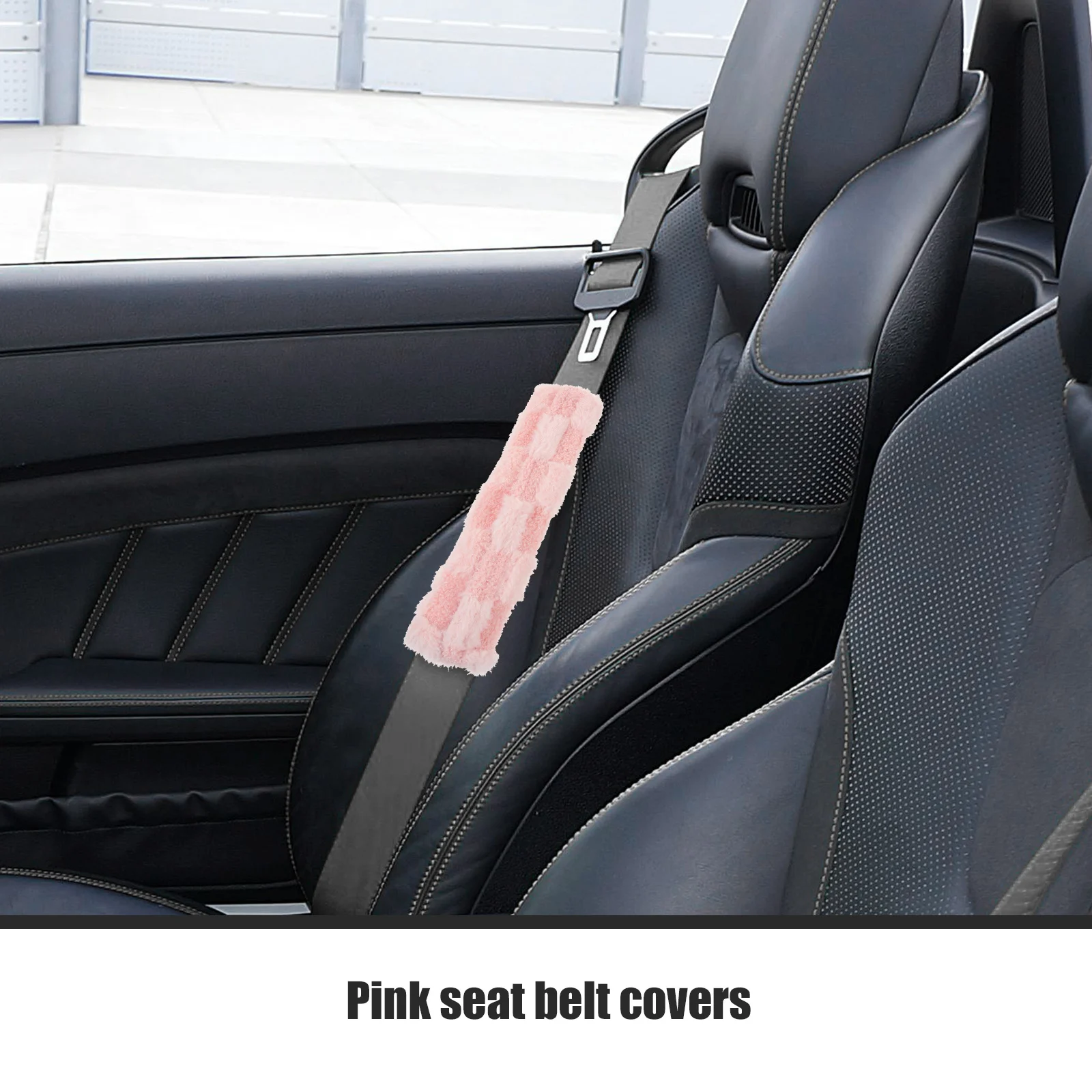 Shoulder Cover Cushion Car Accessories for Strap Pads Safety Pink Covers Practical Fluffy