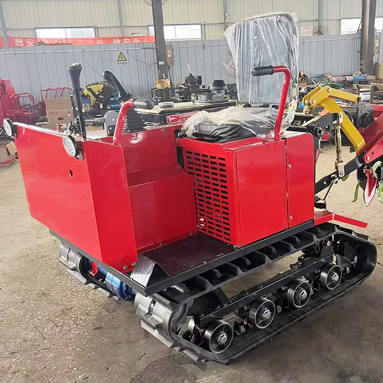 Supply Crawler Rotary Tiller Ditching and Fertilizing Machine Agricultural Garden Management Machine Crawler Tractor