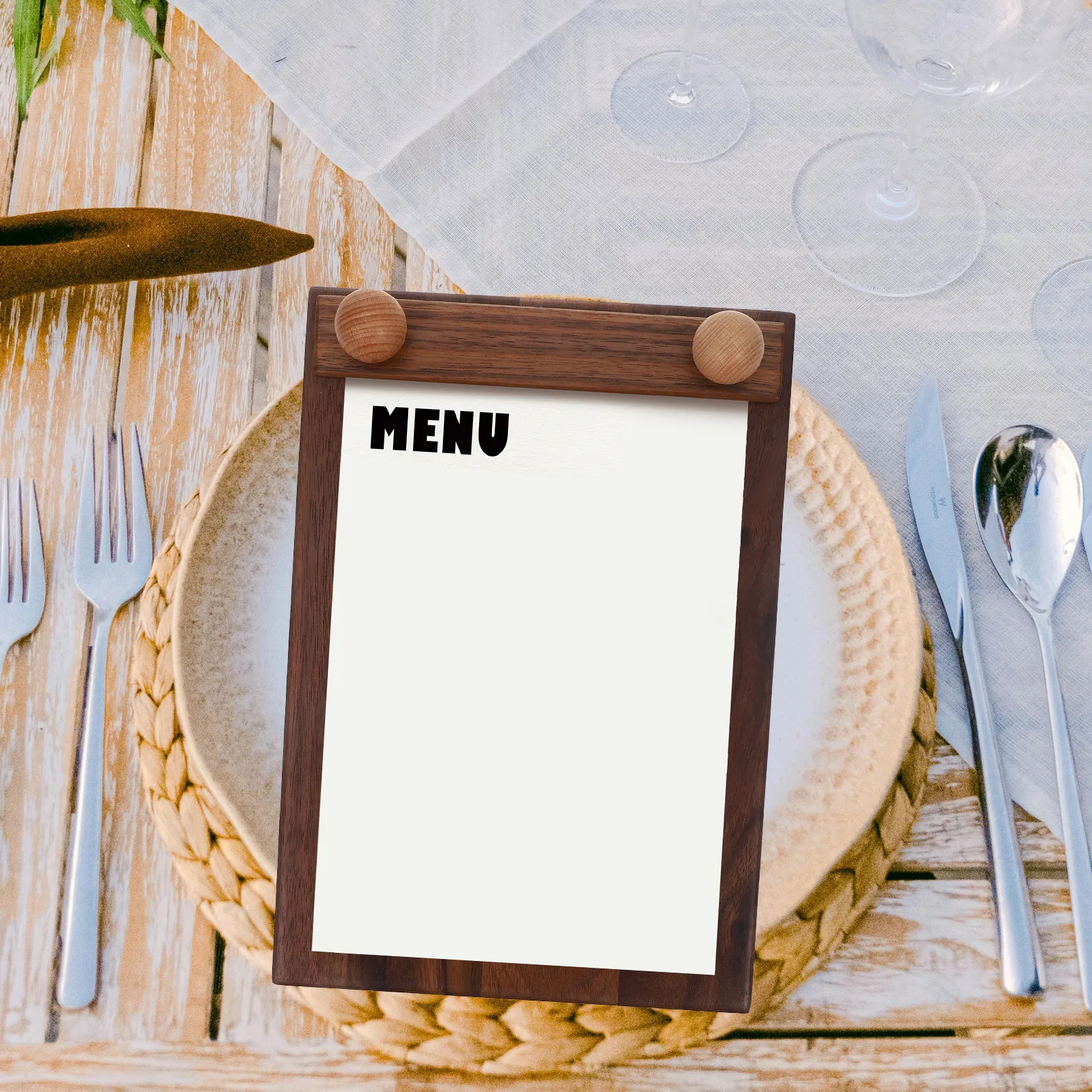 

Solid Wood Menu Boards Clipboard for Coffee Shop Restaurant Organizer Portable Design Clip Boards Small Clipboards