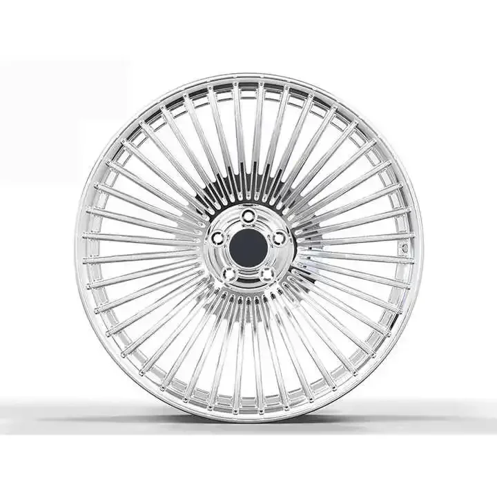 custom forged wheel 5 spokes aluminum alloy polish Chrome wheels rim silver 5x120 18 19 20 21 22 23 24 26 High-Performance Wheel