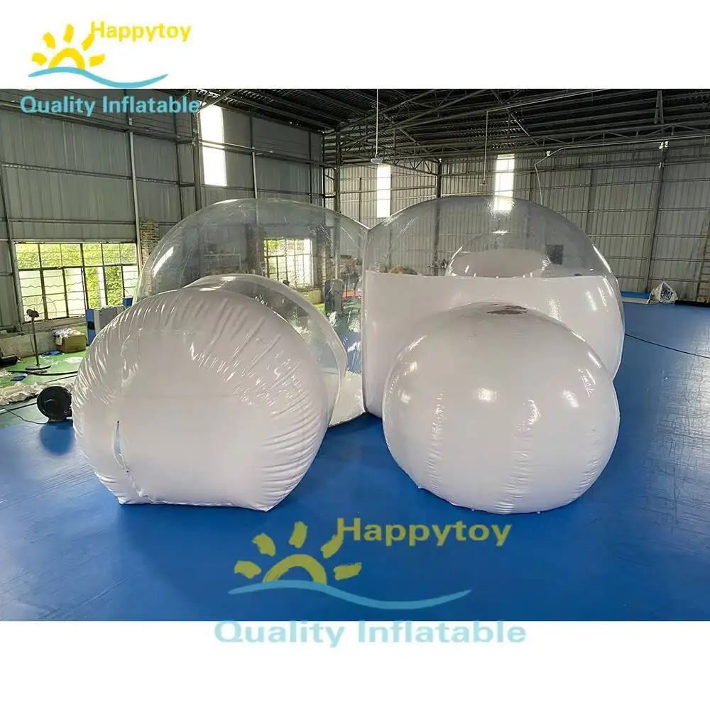 Nadmuchiwany pokój hotelowy z PVC, przezroczysty nadmuchiwany namiot typu bubble lodge, nadmuchiwany przezroczysty bąbel do hotelu