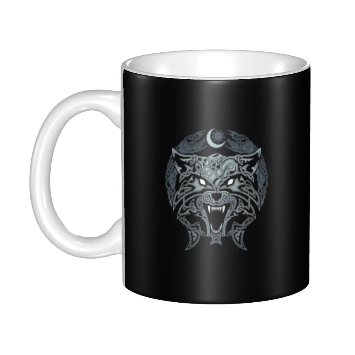Viking Ragnar Lothbrok TV Series Mugs Customized Yggdrasil Runic Tree Of Life Ceramic Coffee Mug Cup Creative Present