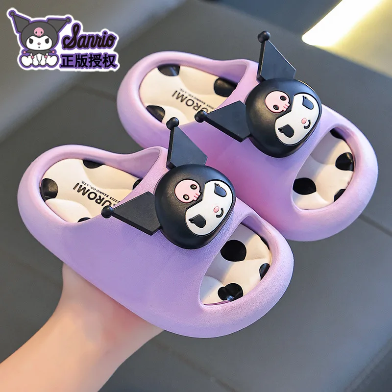 

Cute Kuroko no Melody Slide Slippers for Girls, Cosplay Style Anti-Slip Soft Bottom Baby Shower Sandals