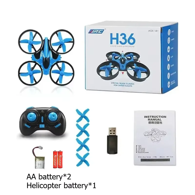 JJRC H36 Mini RC Drohnenhubschrauber 360° °   Flip Fernbedienung Quadcopter Spielzeug 4ch 6-Achsen Headless Modus Mini Drohne