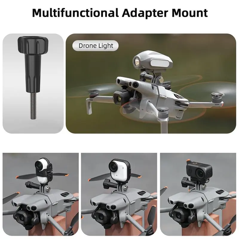 For DJI Mini 5 Pro Sports Camera Bracket Searchlight Mount Multifunctional Expansion Adapter Drone Accessories