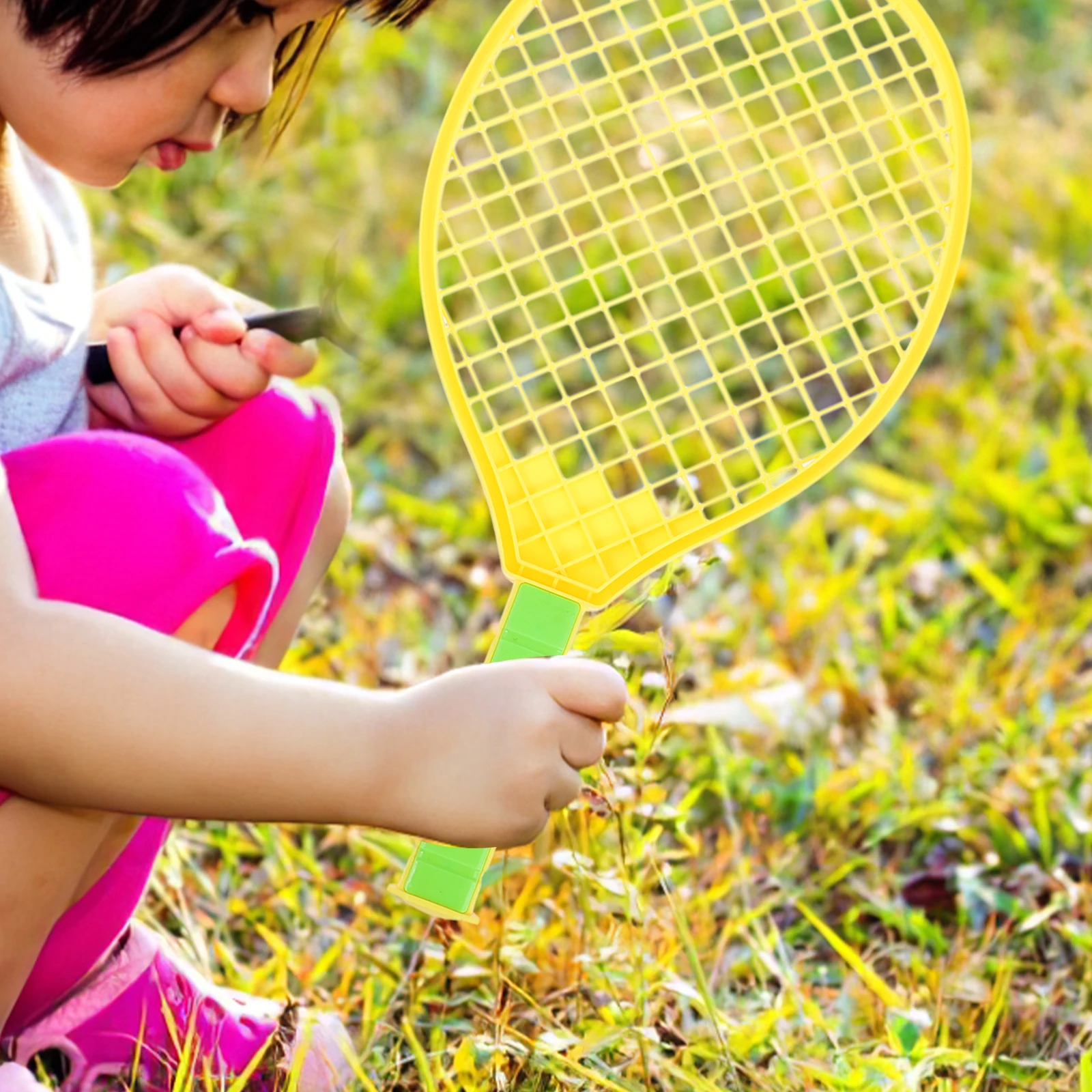 

Badminton Racket Set for Toddlers Rackets Plastic Lightweight Kit with Ball Parent-child