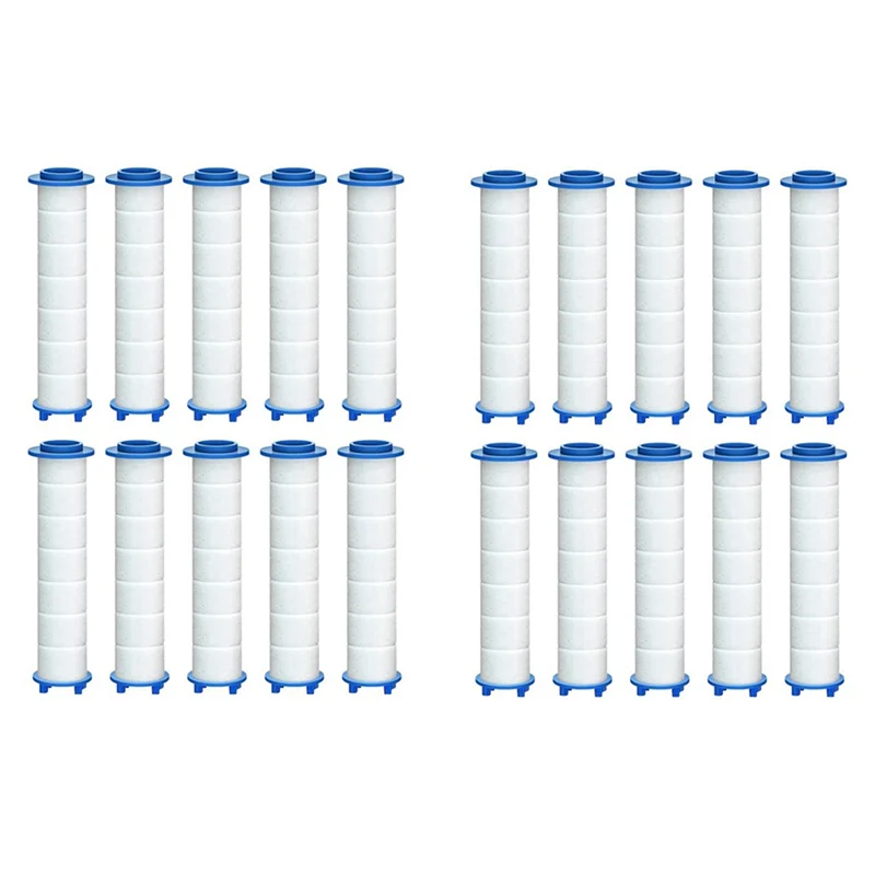 

ABMR-40Pcs Replacement Shower Filter For Hard Water - High Output Shower Water Filter To Remove Chlorine And Fluoride