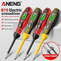 ANENG B19 Non-Contact Screwdriver Voltage Tester Pen 30-1000V LCD Display Screen Voltmeter Detector Electrical Voltage Indicator