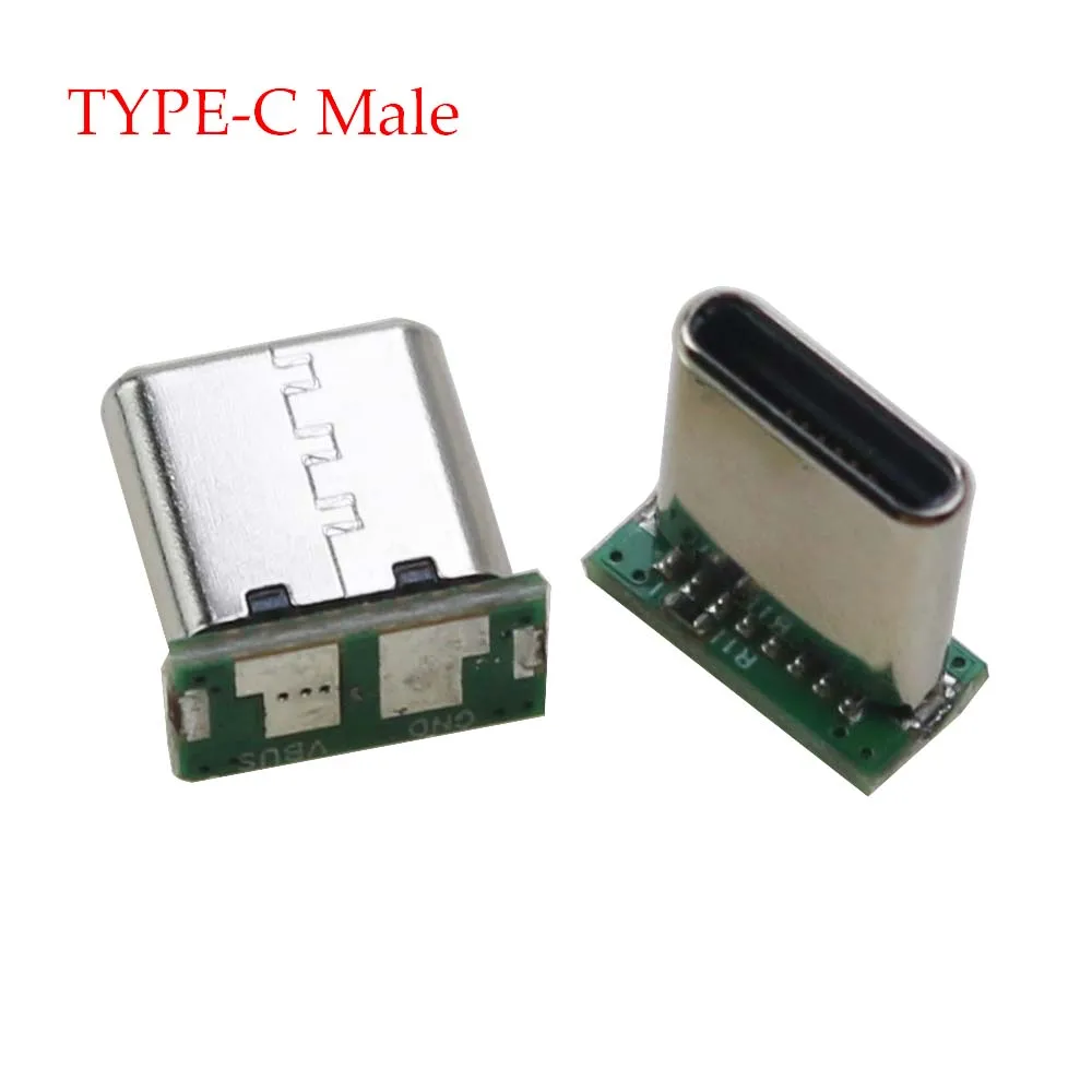 2-5PCS USB TYPE-C Stecker 16P Vertikale Daten Lade Port Mit 2/3/4/5/6 Schweißen PCB USB Board Männlichen Kopf 16P USB C Stecker – Detail 3