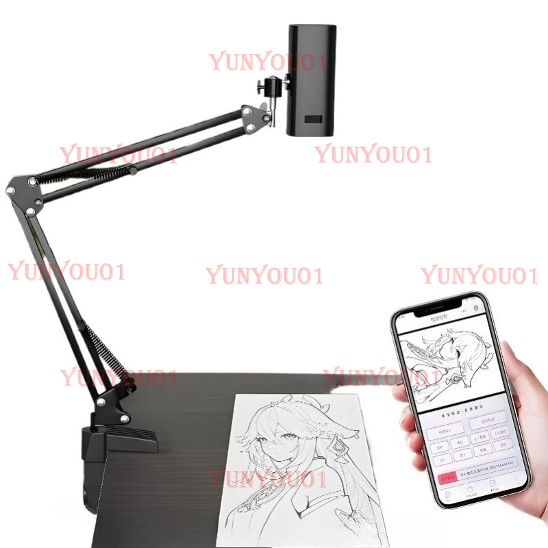 Shadow drawing machine painting, traditional Chinese painting, hand drawn wooden board, watercolor oil painting, anime sketching
