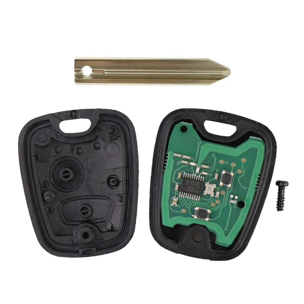 シトロエンC1 C2 C3 サクソ サラ ピカソ ベルランゴ、プジョー106 206 306 107 207 307 407 パートナー用リモートカーキー 433MHz ID46チップ