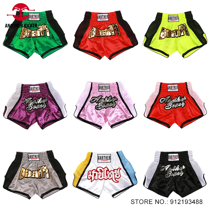 

Muay Thai Shorts Stylish Boxing Shorts Womens Mens Children Martial Arts Training Fight Clothing Thai Boxing Kickboxing Pants