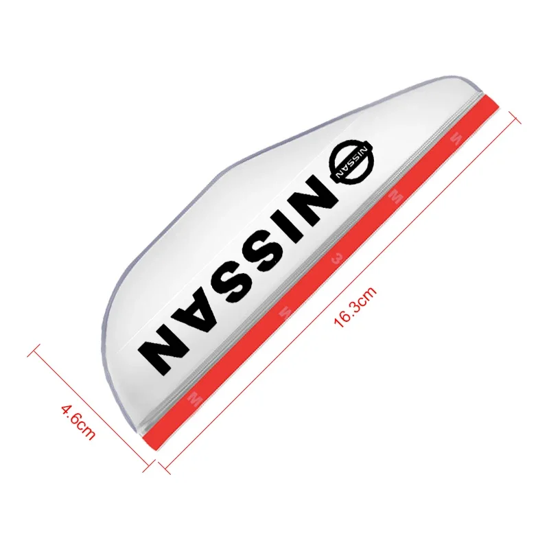 2Pcs Car Rear View Side Mirror Rain Board Eyebrow Guard Sun Visor For Nissan Nismo Qashqai j11 j10 Juke X Trail t32 Tiida Leaf view 5