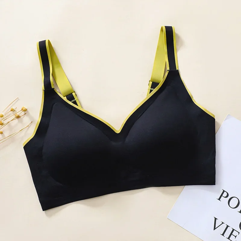 Women's Underwear Gradual Change Strip Seamless Underwear Women's Small Breasts Gather  Steel Ring Sports Beauty BackBra