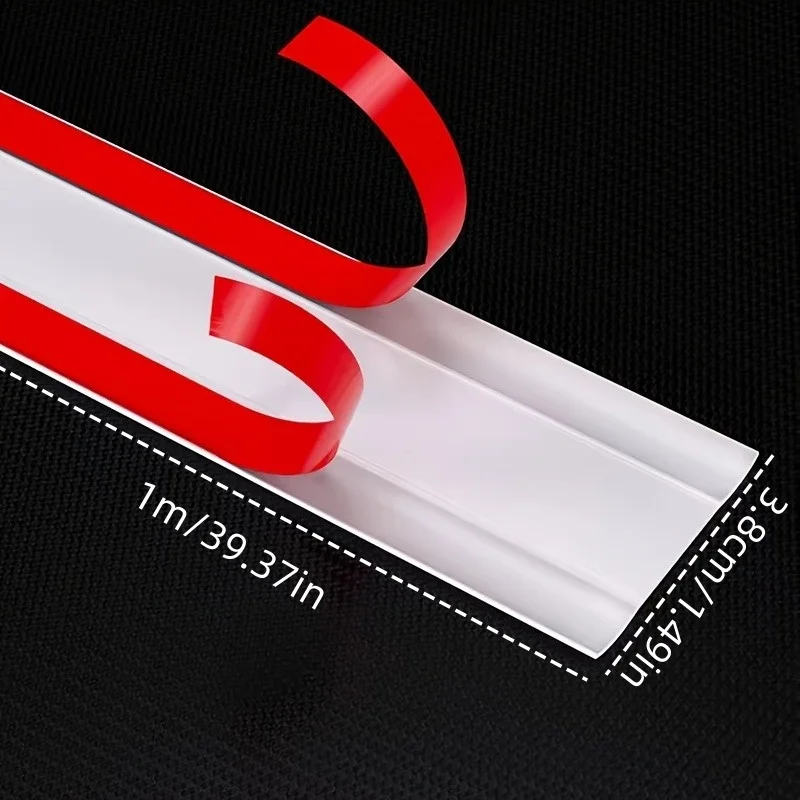 Cable Cover Protector PVC Self-Adhesive Wire Protection Strip Wear Resistant Prevent Trip Wall Floor Wire Organizer