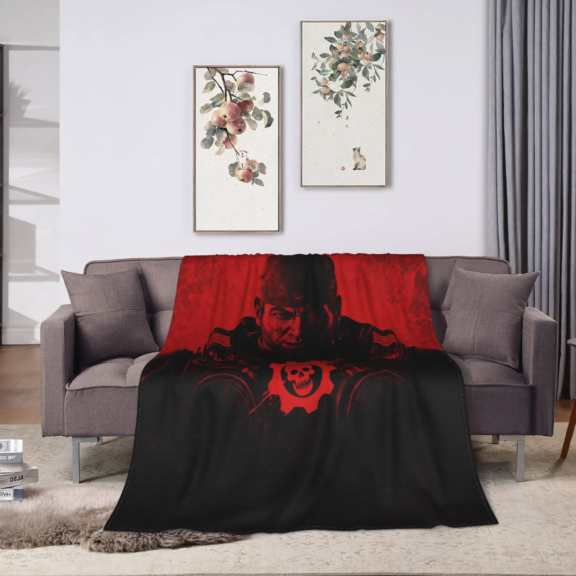 G-Gears Of War Blankets Super Soft  Throw Blanket Spring Adults Girls Living Room Picnic Bedspread