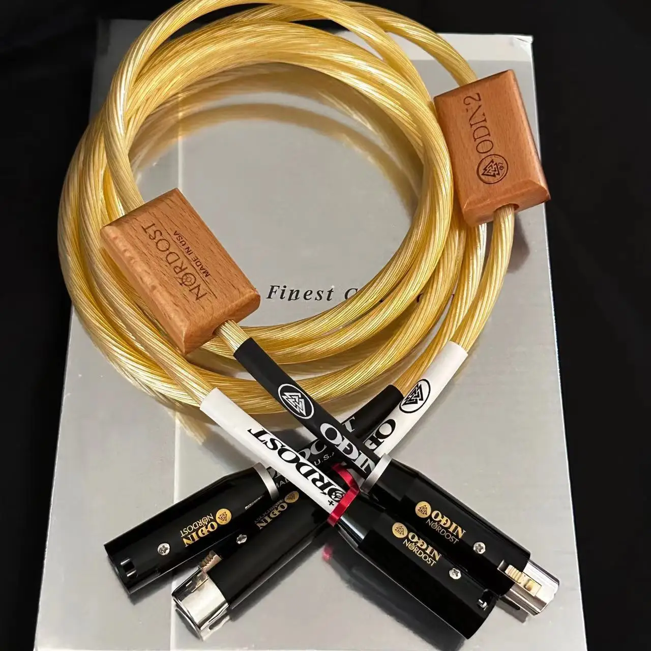 Flagship Fever One pair Odin ODIN Sterling Gold Silver XLR Cannon male and female balanced audio signal line