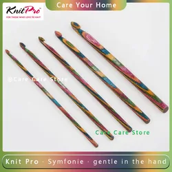 1Piece Original Knitpro Symfonie Single Ended Crochet Hook Wood Knitting Hooks Diy Yarn Crochet Needles