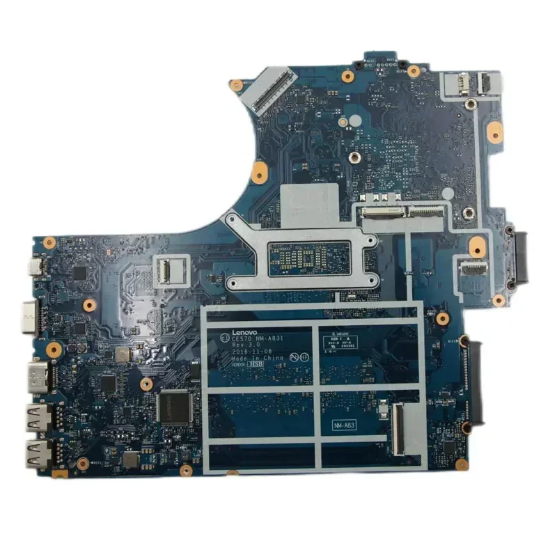 For Lenovo ThinkPad E570 Laptop Motherboard NM-A831 Notebook Mainboard with CPU I5-7200U I3-6006U UMA 100% Tested Ok