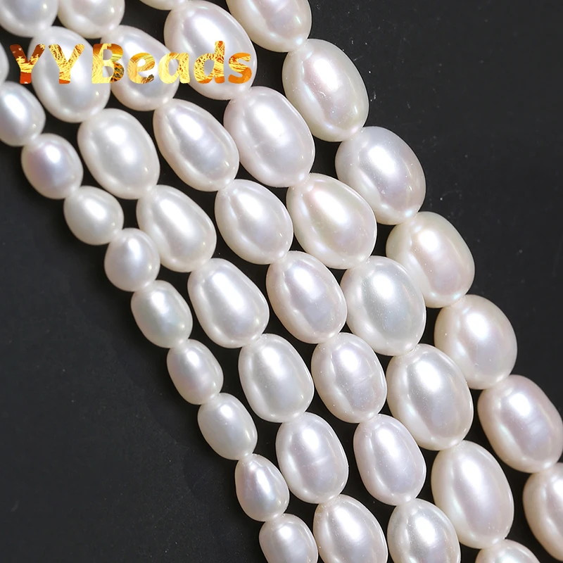

Natural Freshwater Pearls Beads Hight Quality Rice Shape Pearl Loose Beads For Jewelry Making DIY Bracelets Necklace Accessories