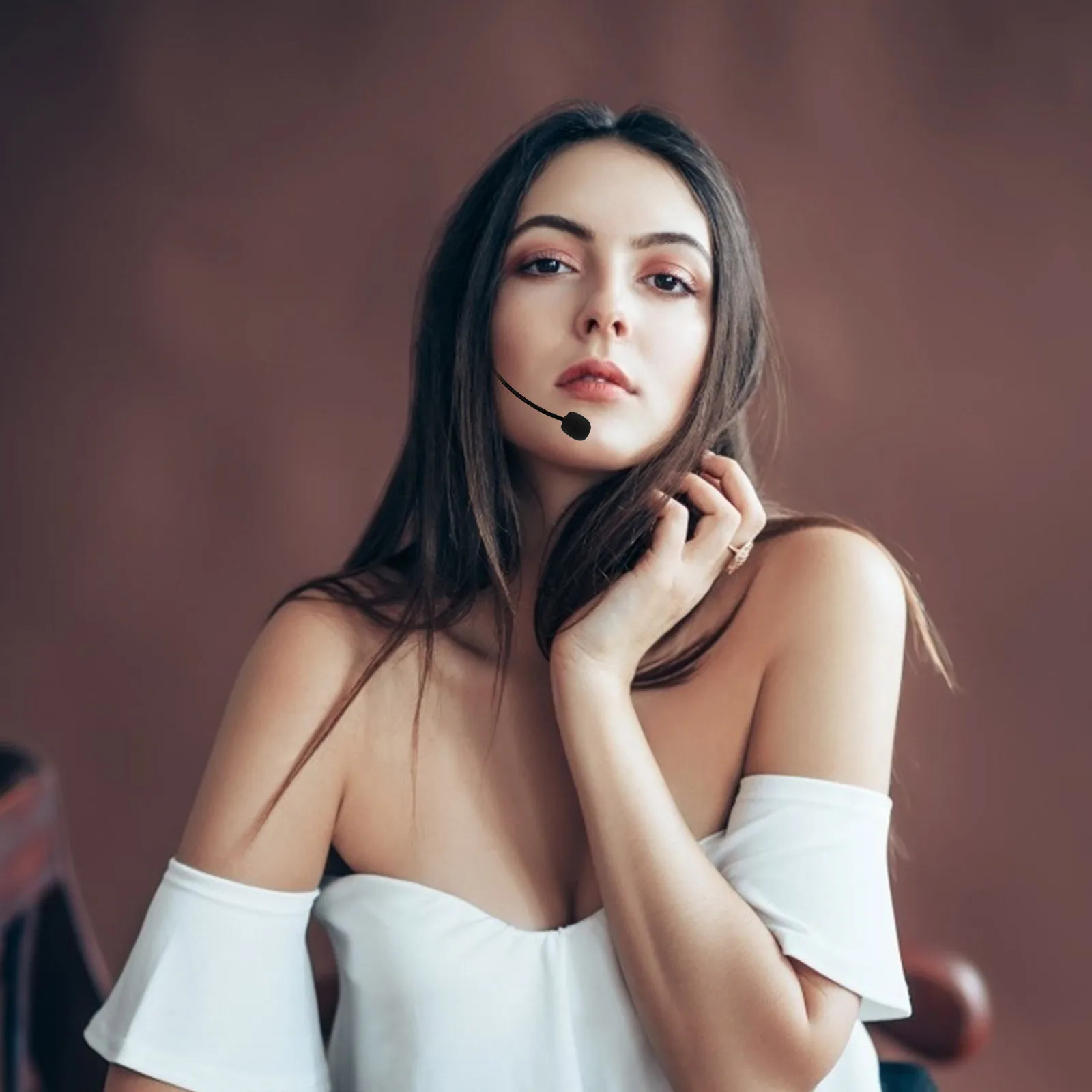 

Loudspeaker Double Over Ear Microphone Headset System for Teaching Lightweight Durable Plastic Iron PVC Sponge Material Bodypack