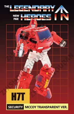 

Exclusive production of NEWAGE NA transforming robot action map H7T SECURITY MCCOY TRANSPARENT VER character card