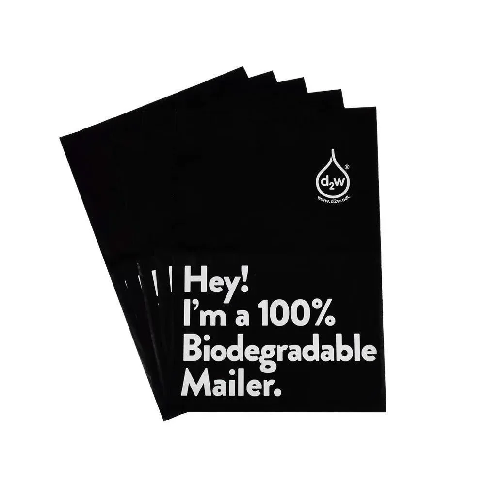 100% D2W Biodegradable Envelope Mailing Bags Self Adhesive Seal Express Postal Pouch Bag Eco-Friendly Clothing Waterproof Pouch