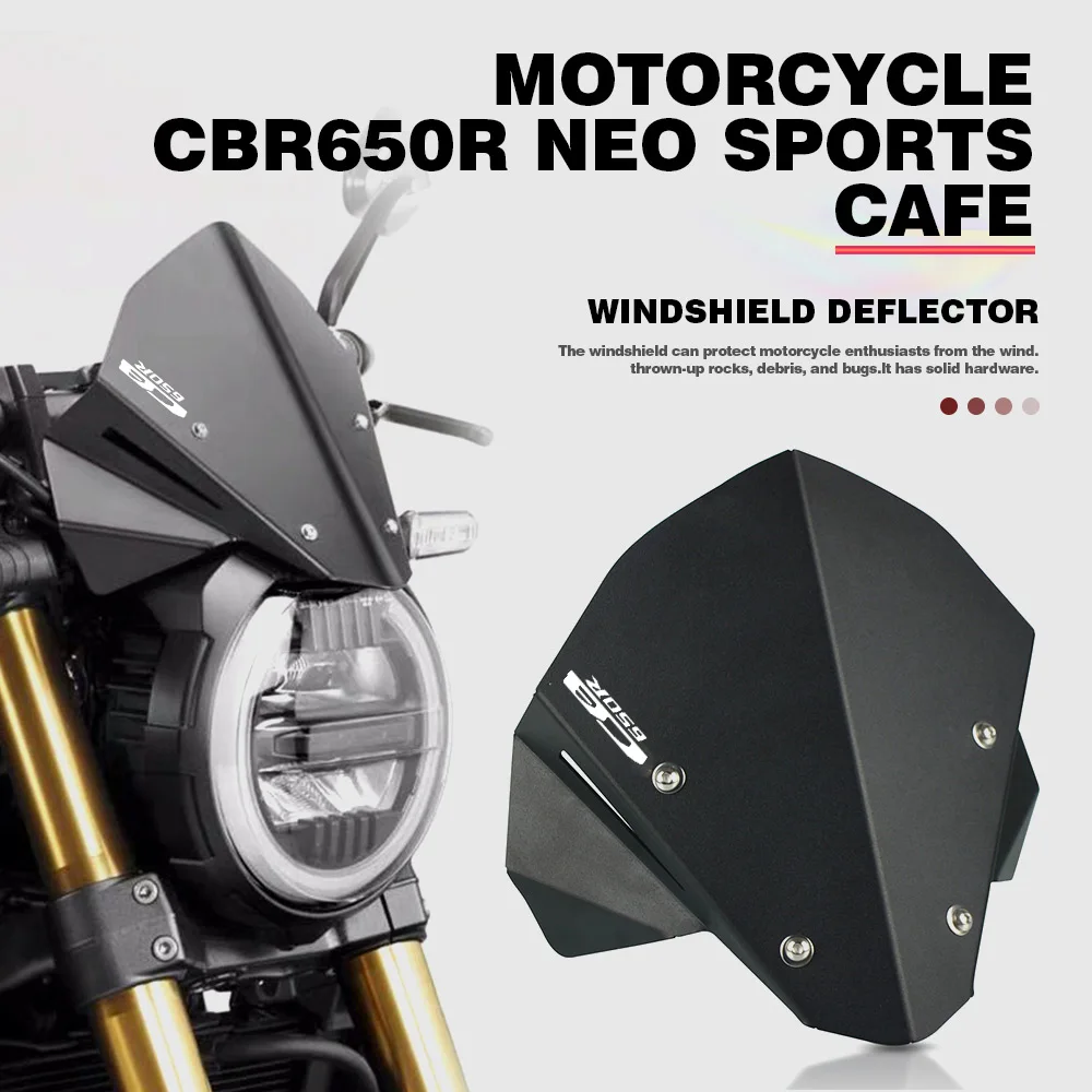 

For Honda CBR650R Neo Sports Cafe Motorcycle Screen Windscreen Fairing Deflector Radiator Guard Accessories Windshield CBR 650 R