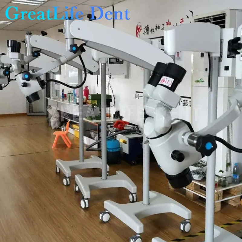 GreatLife Dent 45 Degree Zumax OMS2355 Operating Microscope 5 Steps 0-180 Degree Adjustable Use ENT Digital Surgical Microscope