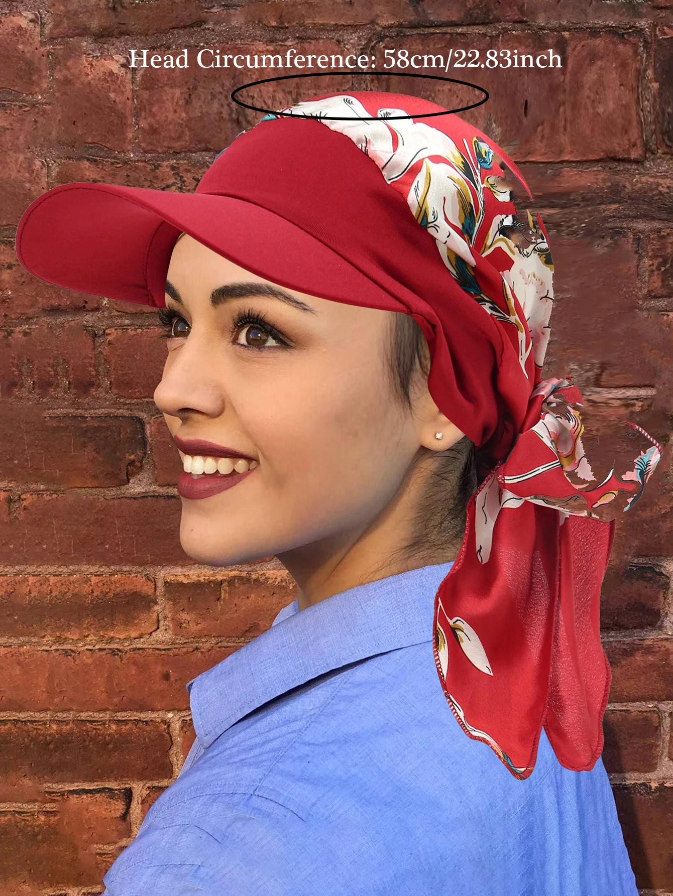 لينة تمتد أنيقة عمامة القبعات مع حافة النساء طباعة الحجاب قبعات البيسبول أشرطة رأس موضة السيدات المسلمات الحجاب