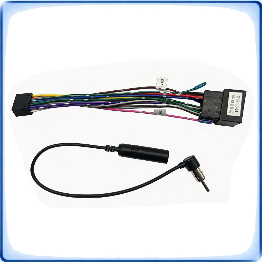 ISO to 16Pin Car Radio Wiring Harness Adapter for Lada Granta 2018-2019 Low Version Android Stereo Cable
