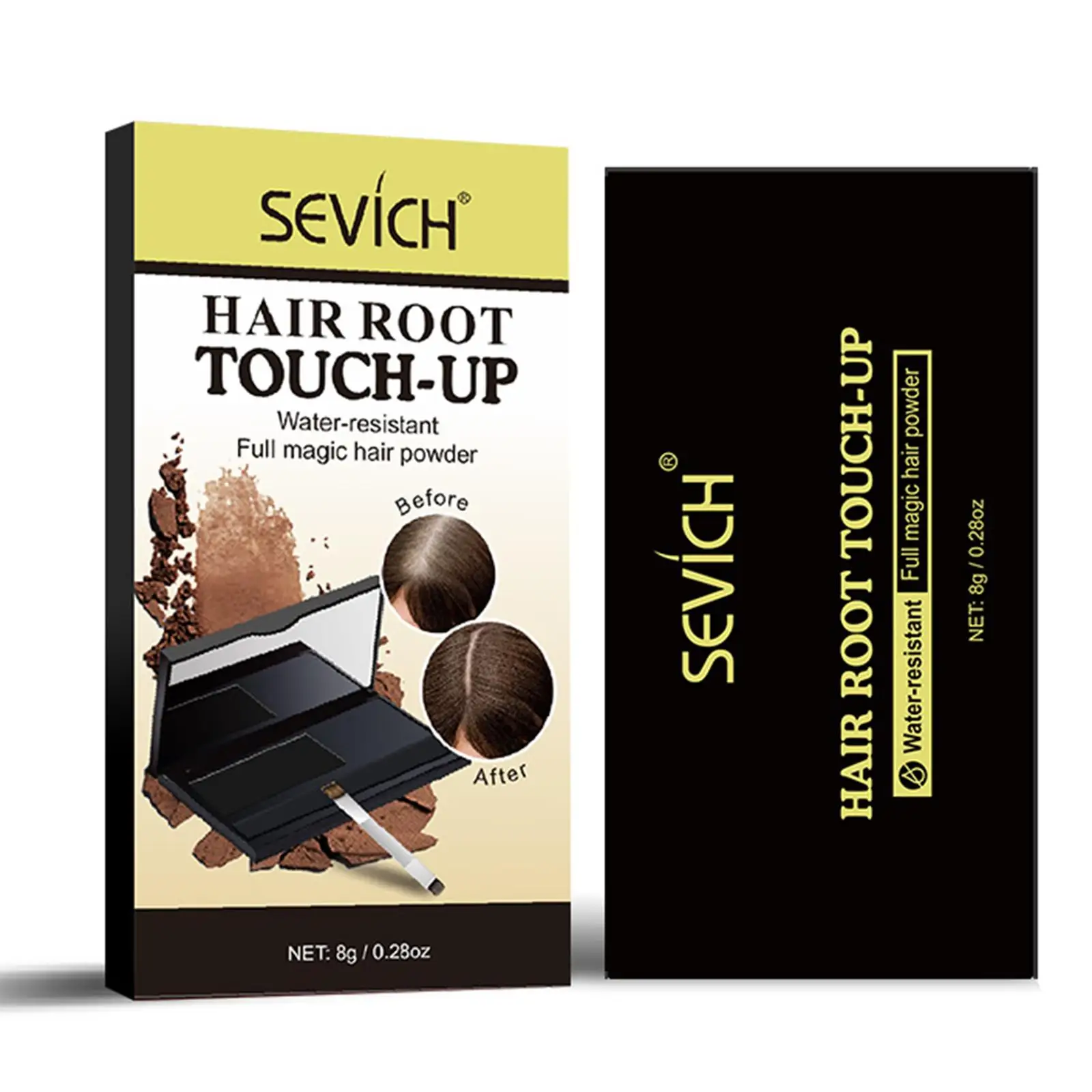 Pressed Powder Root Touch Up Hair Concealer Easy Carry Hair Filling for Quick Gray Coverage for Hair Styling