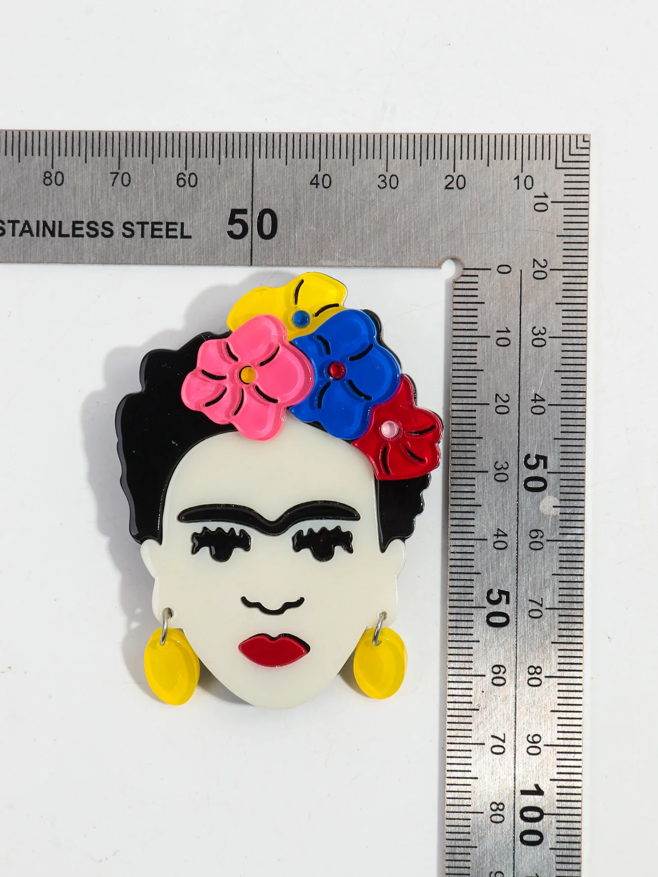 Vintage Acrylic Celebrity Lady Brooches for Women Flowers Beauty Girl Figure Badges Brooch Pins Jewelry Clothing Accessories