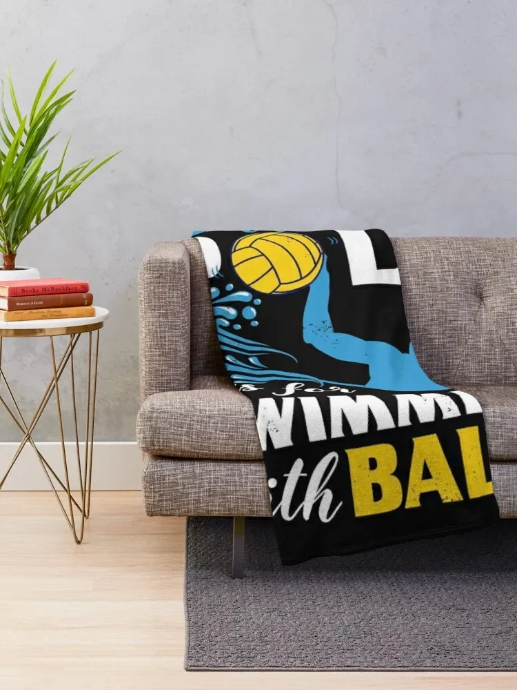 Water Polo graphic Gifts Men and Women Funny Quotes Player design Throw Blanket christmas gifts Flannels Blankets