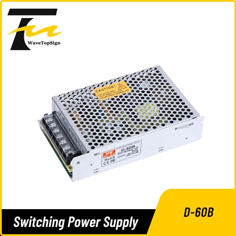 

Импульсный источник питания wavetopsign D-60B с двойным выходом 5 В 3 А 24 В 1,8 А промышленный источник питания переменного тока в постоянный ток