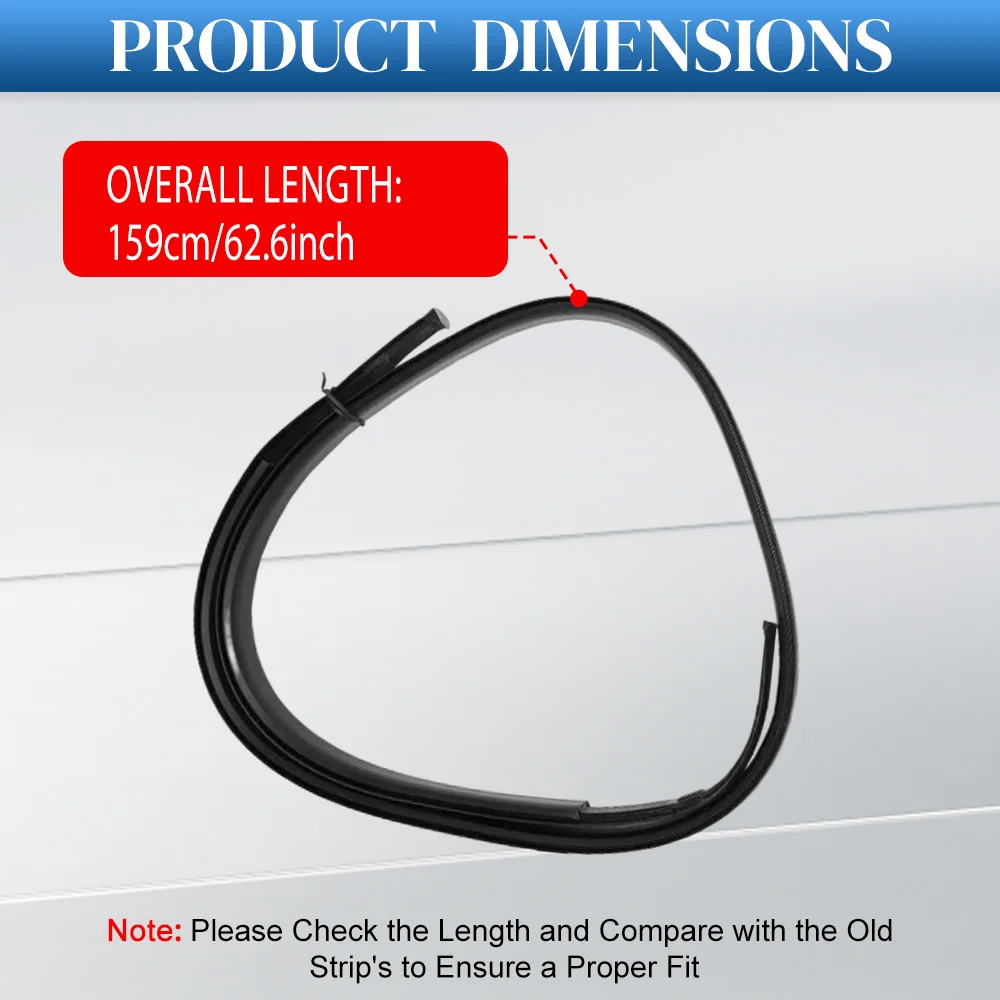 2 قطعة سقف بالتنقيط صب الجانب إنهاء شريط عازل المطاط الأسود لتويوتا هايلكس فيجو SR5 2005-2014 75551-0K011 75552-0K011