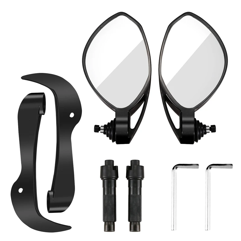 

Black Universal Motorcycle Cnc Aluminum Handle Bar End Rear View Side Mirrors For Yamaha Kawasaki Honda Street Bike Accessories