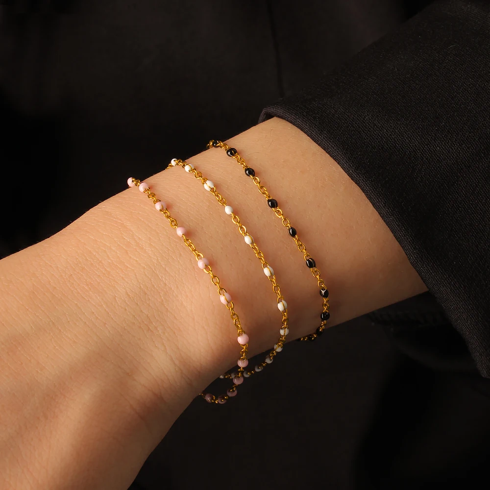 European and American Cross-Border Non-Fading Vintage Millet Bead Bracelet, Adjustable Niche Design, Light Luxury Women's Jewelry