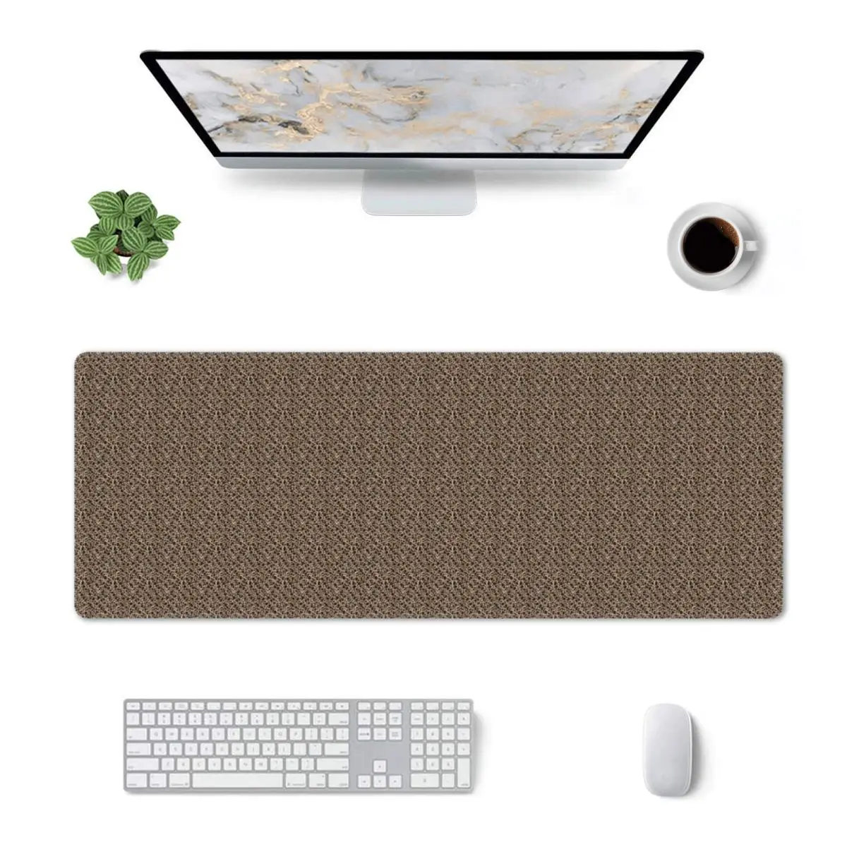 Large Mouse Pad Brown Leopard Pattern Gamer PC Laptop Mats Keyboard Carpet Computer Gaming Office Accessories Desk Mat