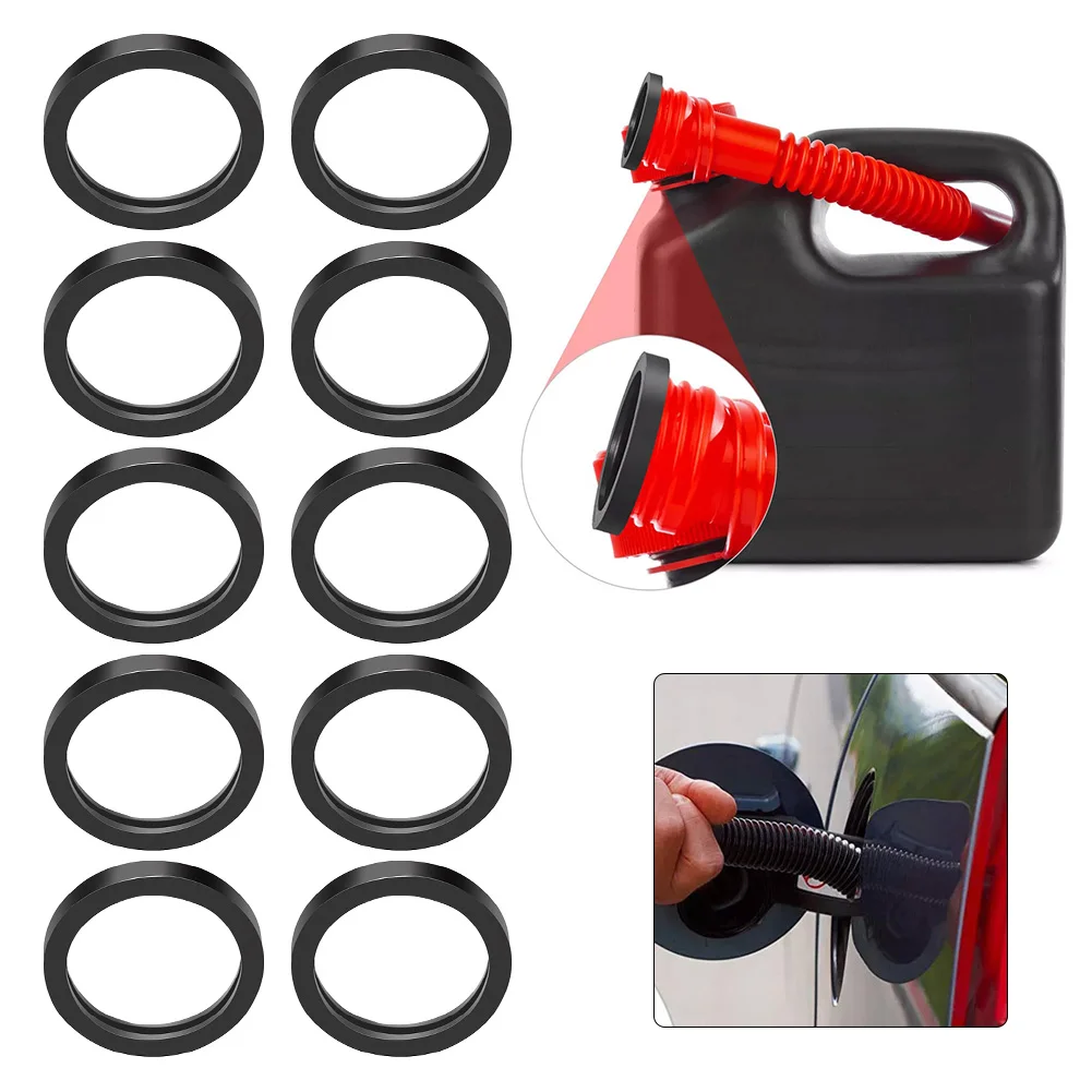 10 Pieces Rubber O Ring Gasket Seals for Can Spouts Leakproof Replacement Parts for Tank Repairs and Maintenance