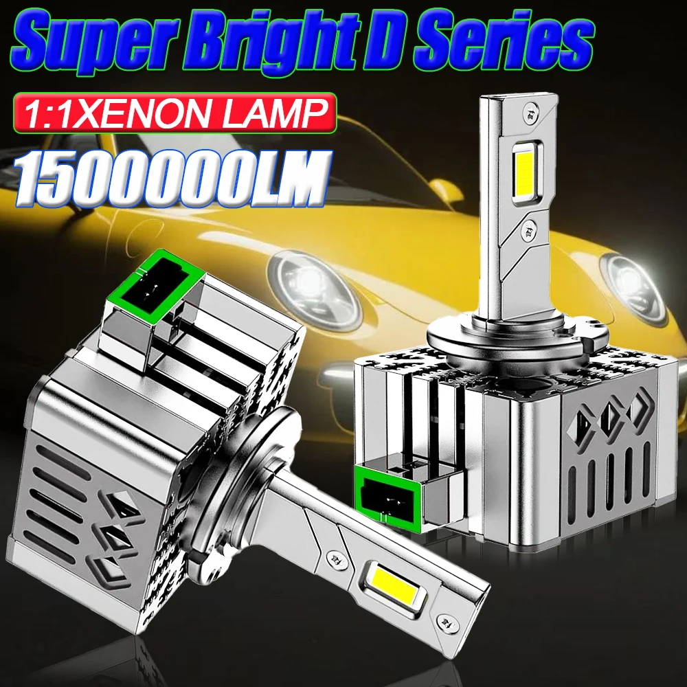 

D1S D3S D2S LED Canbus No Error Car Headlight D4S D1R D3R D2R D4R D8S 1:1 HID Super Bright Auto Bulb 6000K White Turbo Headlamp